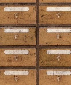 Mind The Gap Vintage Pharmacy Wallpaper