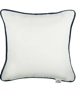 Mind The Gap Vintage Anchors Linen Embroidered Cushion