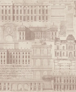 Mind The Gap Vitruvius Taupe Wallpaper Wallpaper & Paint