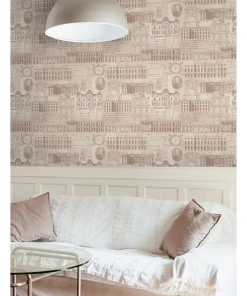 Mind The Gap Vitruvius Taupe Wallpaper Wallpaper & Paint