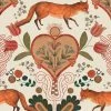 Mind The Gap Rose & Thorn The Vixen - Cream Wallpaper