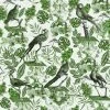Mind The Gap La Voliere Green Wallpaper