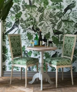 Mind The Gap La Voliere Dark Wallpaper Rose & Thorn