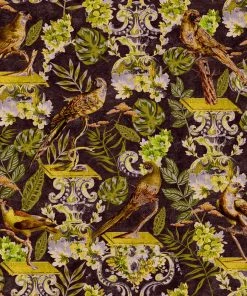 Mind The Gap La Voliere Green Wallpaper