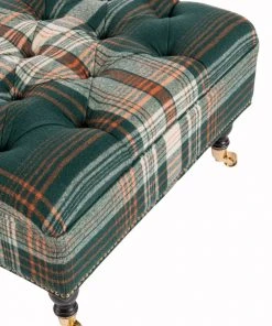 Mind The Gap Saray Ottoman - Monterey Plaid