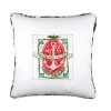 Mind The Gap Wandering The Sea / Birds Of Paradise Embroidered Cushion Havana Tropicana