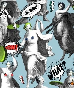 Mind The Gap Watch Out! Blue Wallpaper