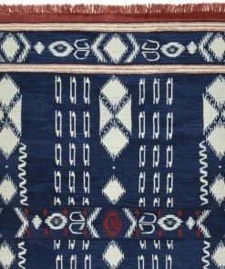Mind The Gap Bohemian Dream Kapadokia- Indigo Wool Kilim Medium