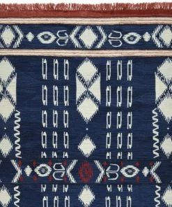 Mind The Gap Bohemian Dream Kapadokia- Indigo Wool Kilim Large