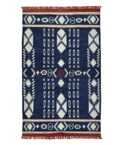 Mind The Gap Bohemian Dream Kapadokia- Indigo Wool Kilim Large