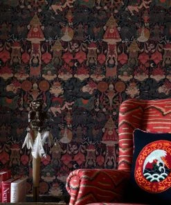 The Design Yard Yama Dharmaraja Wallpaper - Heritage Wallpaper for Home Decor 7 The Design Yard Yama Dharmaraja Wallpaper