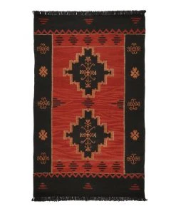 Mind The Gap Yadigari- Anatolia Red Wool Kilim Large Bohemian Dream