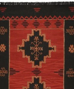 Mind The Gap Yadigari- Anatolia Red Wool Kilim Large Bohemian Dream