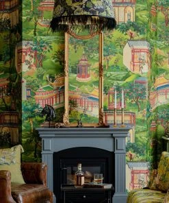 The Design Yard Yuyuan Wallpaper - Nature & Animals, Rose & Thorn, Trees & Leaves - Heritage Wallpaper for Home Decor 7 The Design Yard Yuyuan Wallpaper