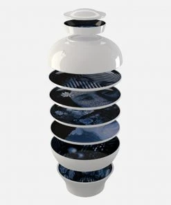 Thedesignyarduk Les Jardins Royaux Ibride Yuan Stackable Serving Set NARCISSE - Luxury Stackable Plates & Bowls for Picnic & Dining 24 Thedesignyarduk Les Jardins Royaux Ibride Yuan Stackable Serving Set NARCISSE