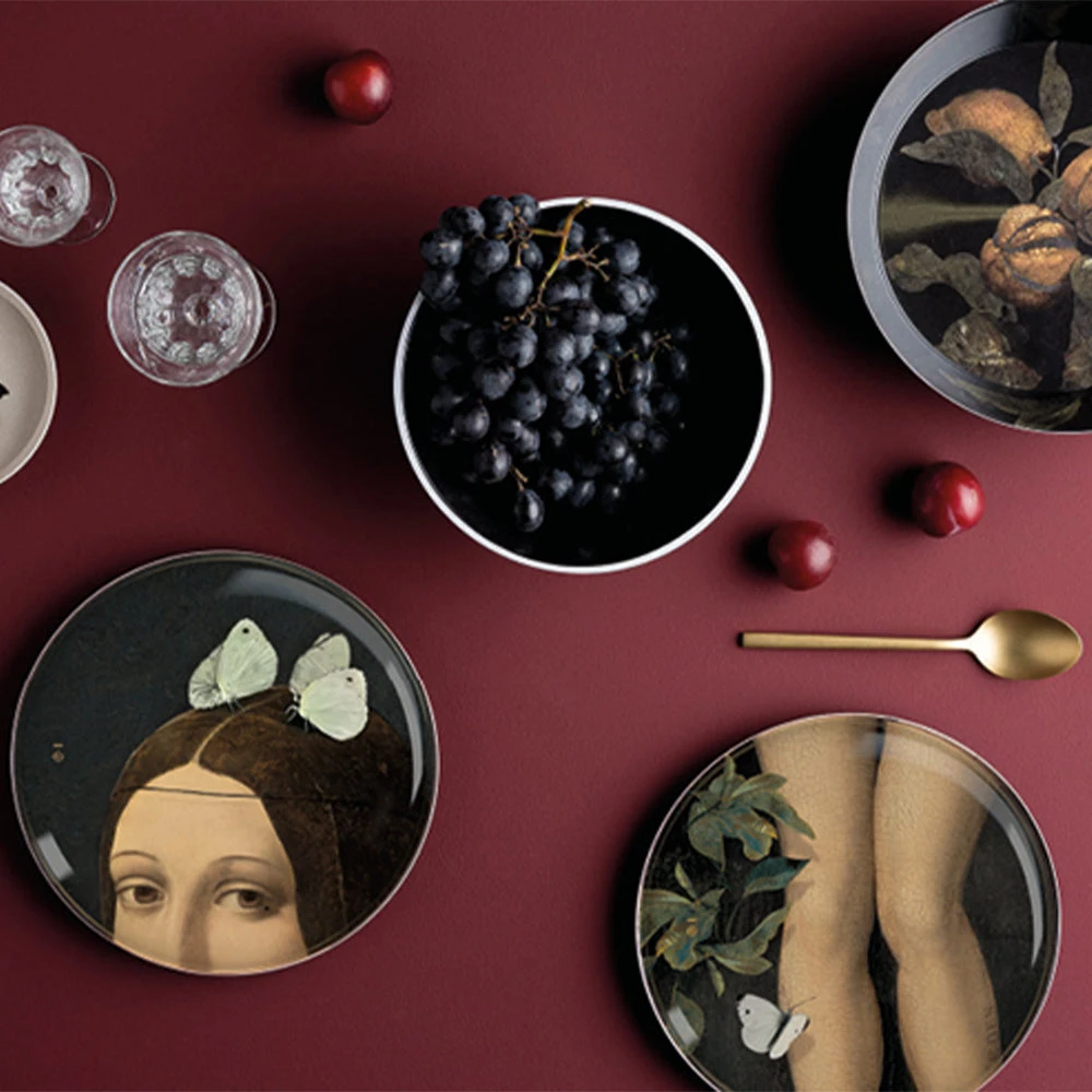 Thedesignyarduk Les Jardins Royaux Ibride Yuan Stackable Serving Set NARCISSE - Luxury Stackable Plates & Bowls for Picnic & Dining 10 Thedesignyarduk Les Jardins Royaux Ibride Yuan Stackable Serving Set NARCISSE