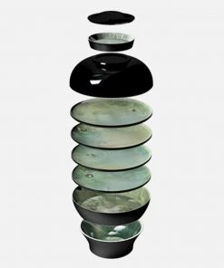 Thedesignyarduk Les Jardins Royaux Ibride Yuan Stackable Serving Set NARCISSE