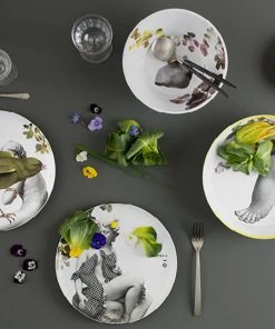 Thedesignyarduk Les Jardins Royaux Ibride Yuan Stackable Serving Set NARCISSE - Luxury Stackable Plates & Bowls for Picnic & Dining 26 Thedesignyarduk Les Jardins Royaux Ibride Yuan Stackable Serving Set NARCISSE