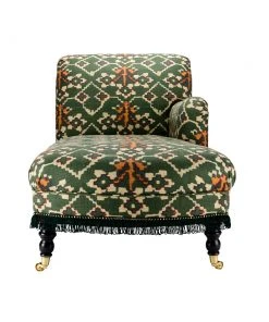 Mind The Gap Anatolia Chaise Lounge Zold Linen Rose & Thorn